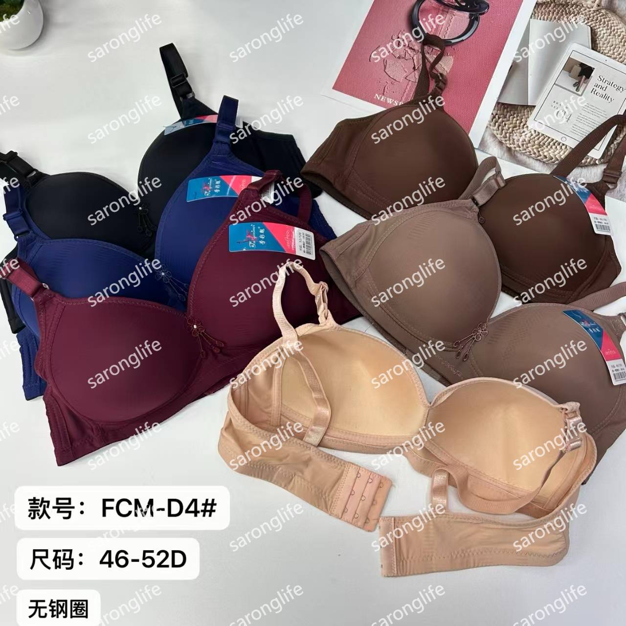 女士文胸外贸出口中东非洲大码文胸女舒适透气聚拢文胸无钢圈文胸