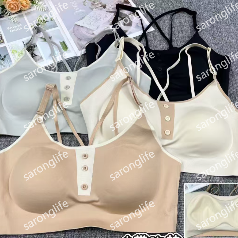 女士吊带背心外贸出口中东非洲吊带背心女士无痕运动文胸交叉肩带
