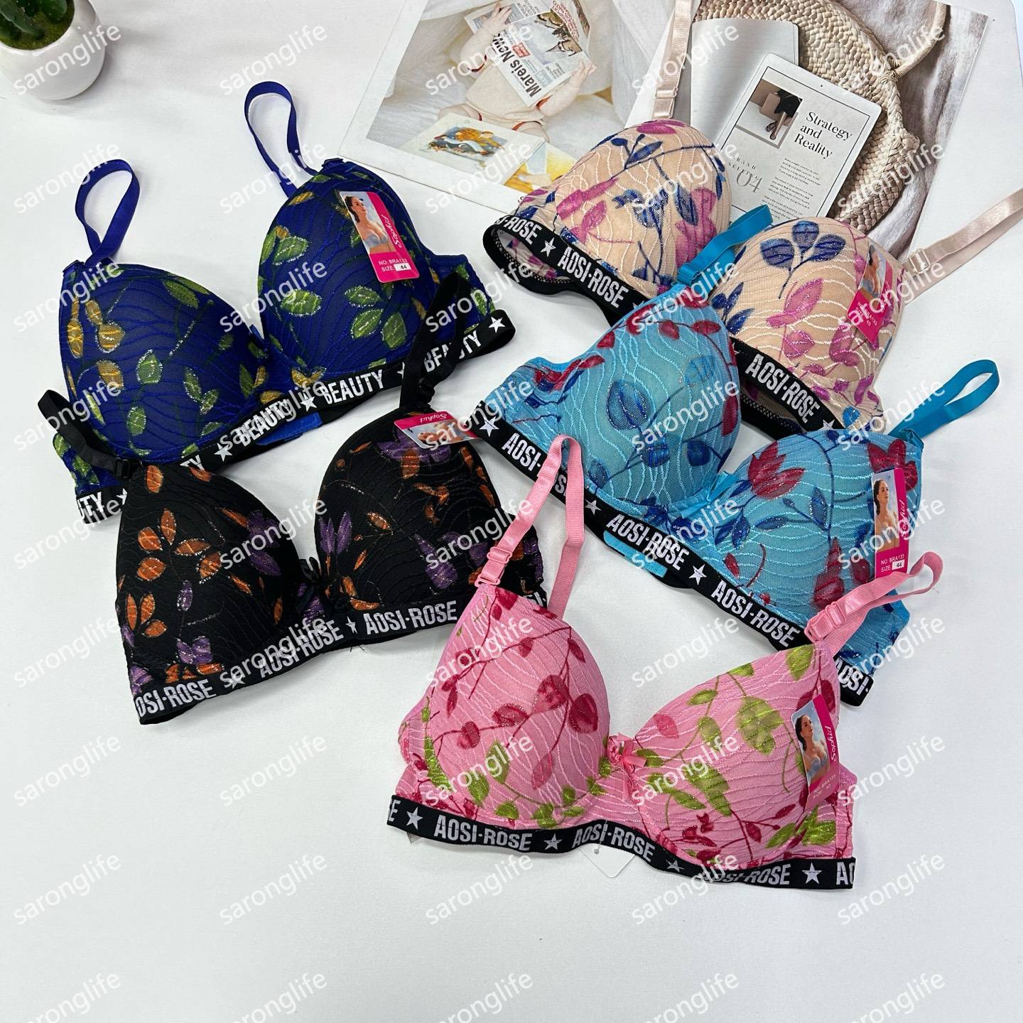 现货有钢圈女士大码文胸性感情趣文胸提拉聚拢女士文胸印花字母边