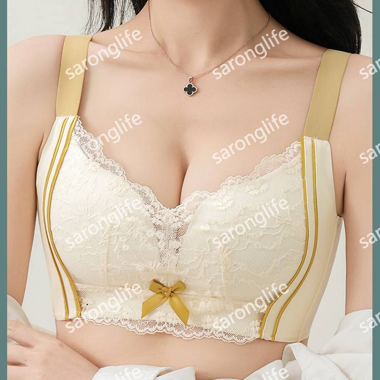 外贸库存清仓高品质文胸时尚蕾丝提花透气舒适调整型侧收副乳内衣