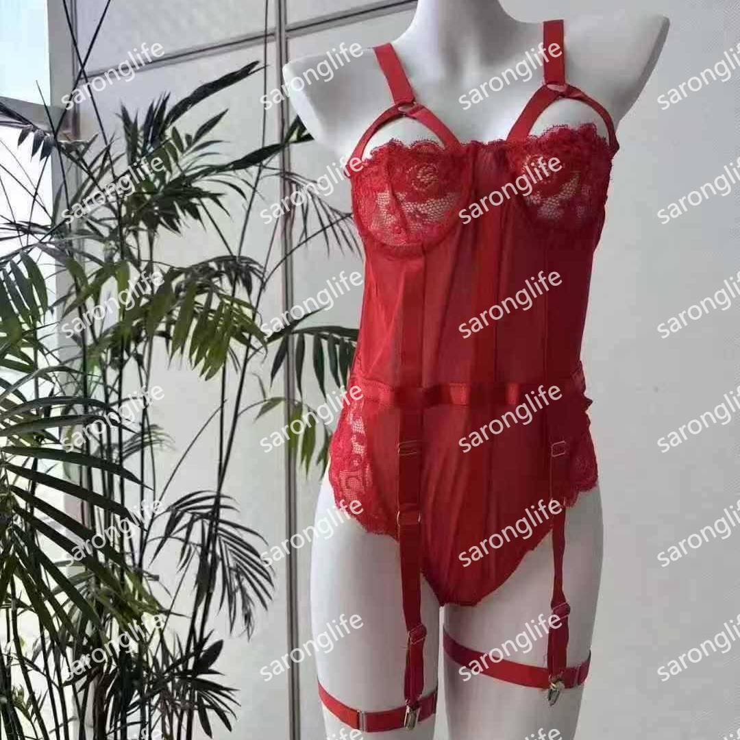 库存清仓欧美外贸性感蕾丝带钢圈连体衣情趣内衣性感透明胸罩杂款