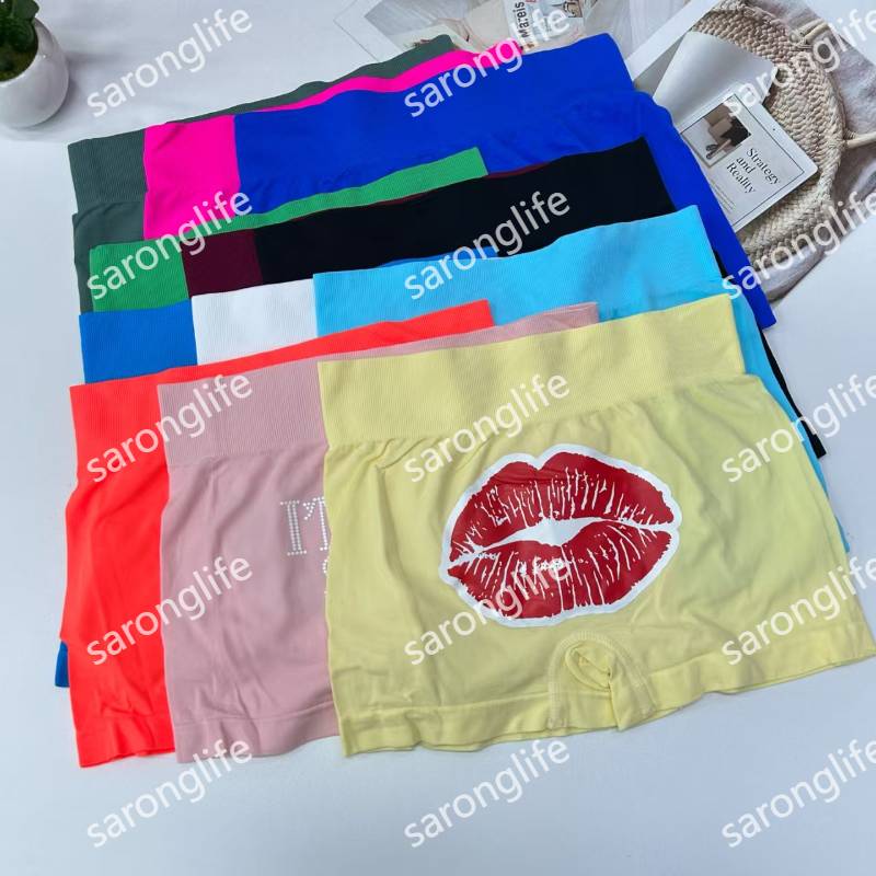 外贸出口中东非洲打底裤印花字母提臀健身运动休闲欧美风女士短