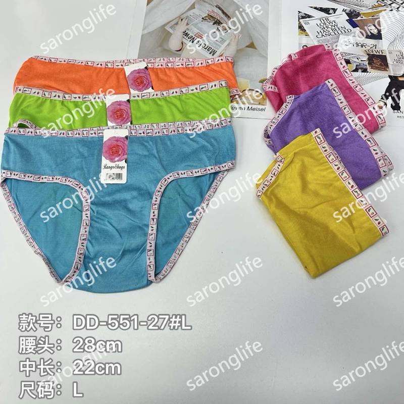 内裤女音符包边印花女士内裤舒适牛奶丝女士三角裤热销非洲女内裤