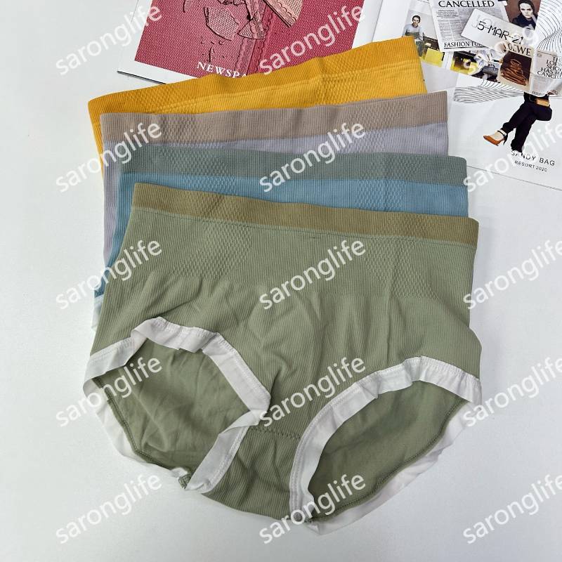 外贸出口中东非洲女士三角内裤性感舒适纯色内裤女高腰透气无缝